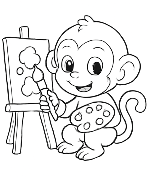 monkey sketch book